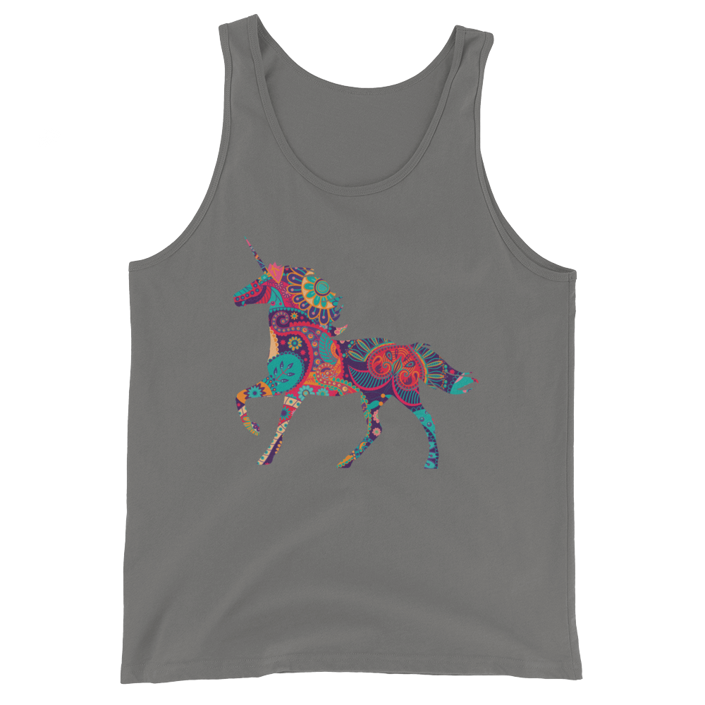 Paisley Unicorn (Tank Top)-Tank Top-Swish Embassy