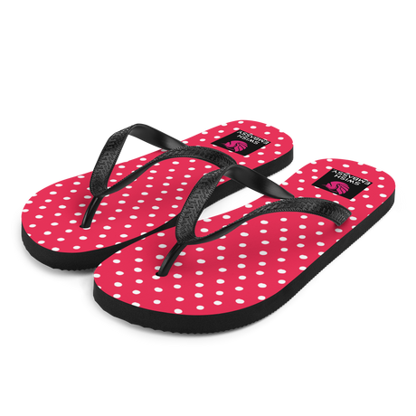 Pink Polkadot (Flip Flops)-Flip Flops-Swish Embassy