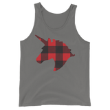Plaid Unicorn (Tank Top)-Tank Top-Swish Embassy