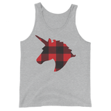 Plaid Unicorn (Tank Top)-Tank Top-Swish Embassy