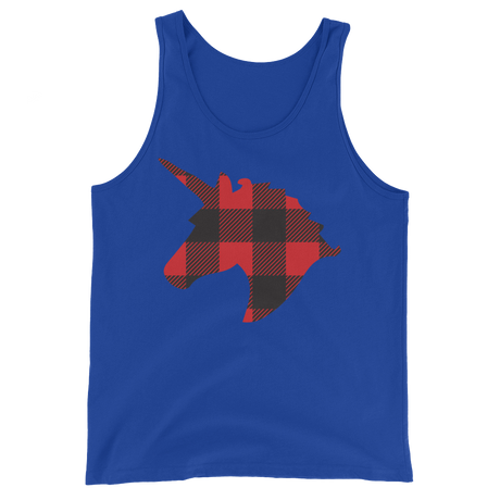 Plaid Unicorn (Tank Top)-Tank Top-Swish Embassy