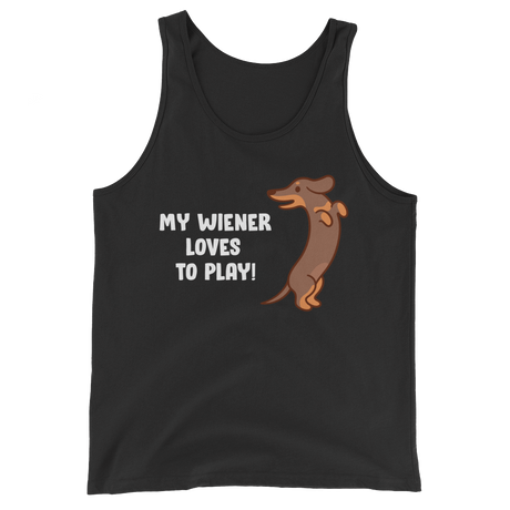 Playful Wiener (Tank Top)-Tank Top-Swish Embassy