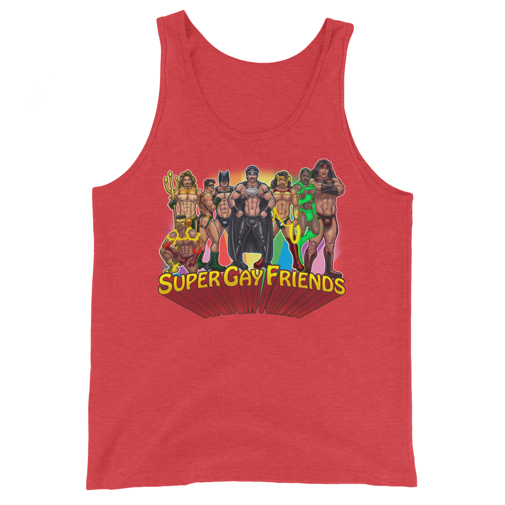 Supergay Friends (Tank Top)-Tank Top-Swish Embassy