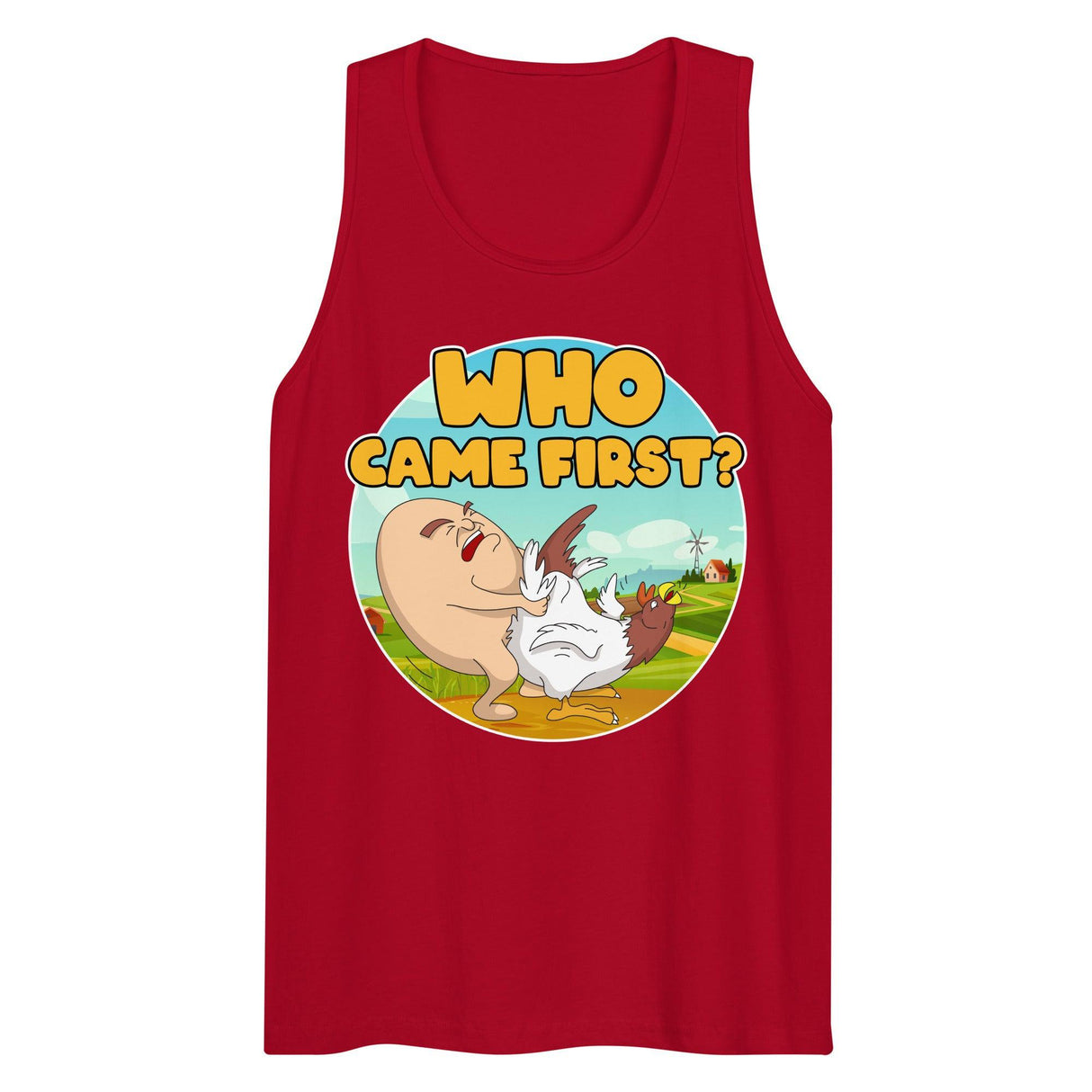 Who Came First? (Tank Top)-Tank Top-Swish Embassy